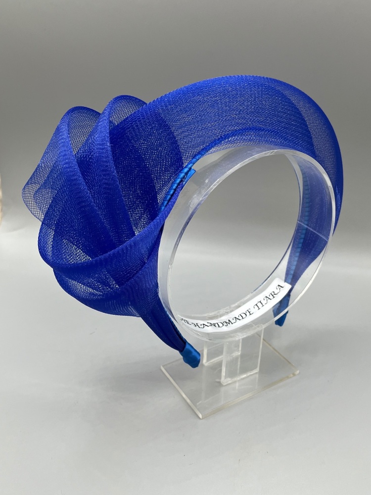 Neon pink fascinator knot Headband