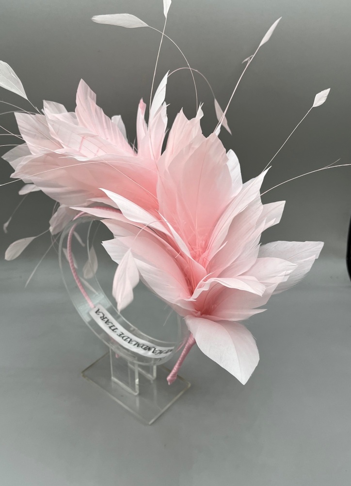 Light Pink Feather headband