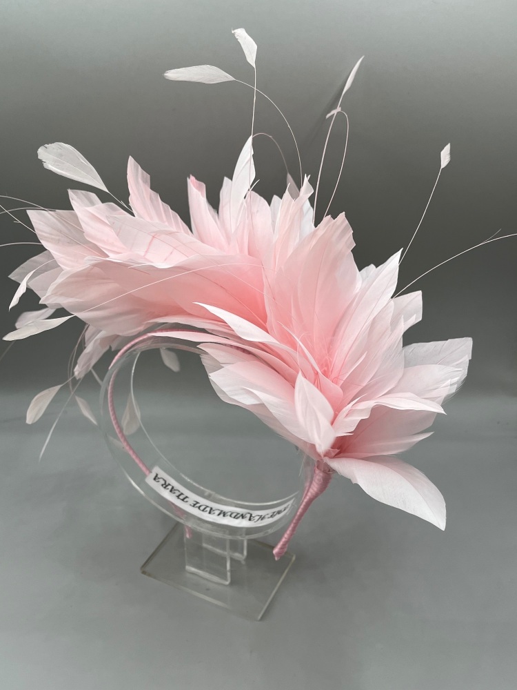 Light Pink Feather headband