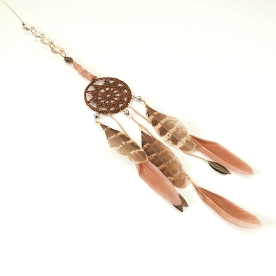 Natural Sunstone Suncatcher & Dreamcatcher