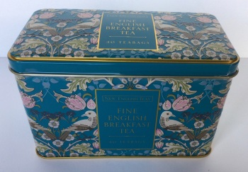 Song Thrush and Berries Tea Tin With 40 English Breakfast Teabags