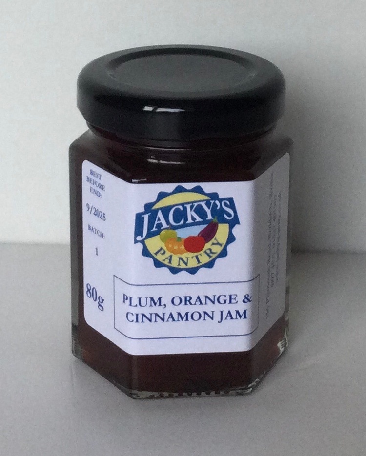 Plum, Orange and Cinnamon Jam Mini Jar