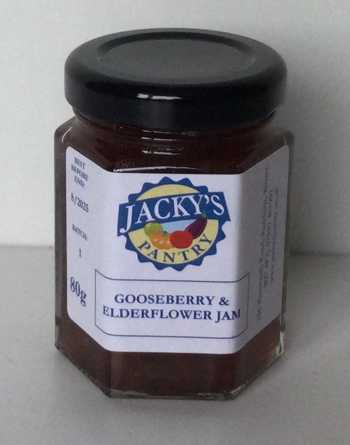 Gooseberry and Elderflower Jam Mini Jar