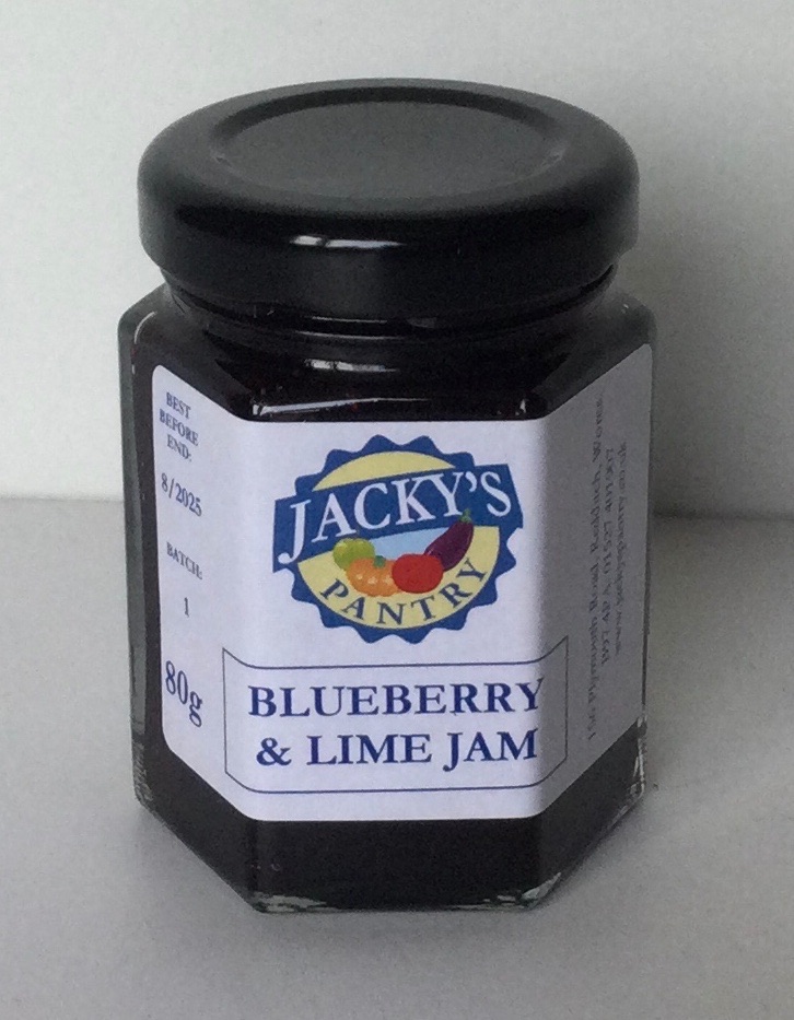 Blueberry and Lime Jam Mini Jar