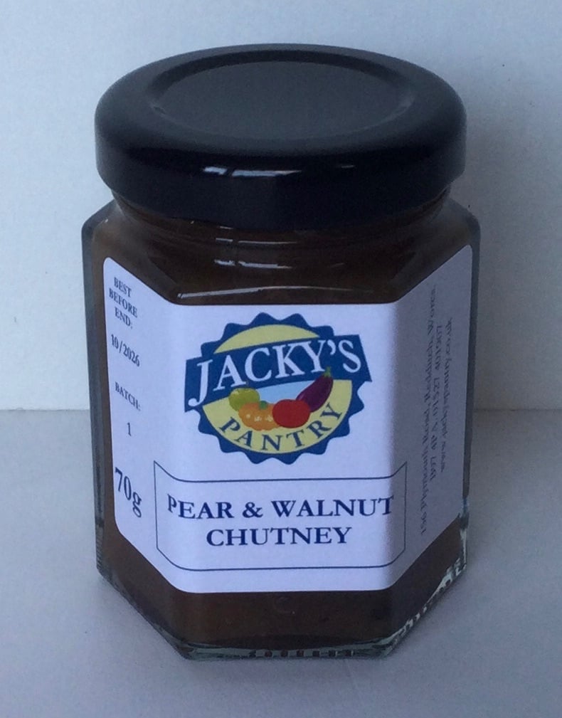 Pear and Walnut Chutney Mini Jar