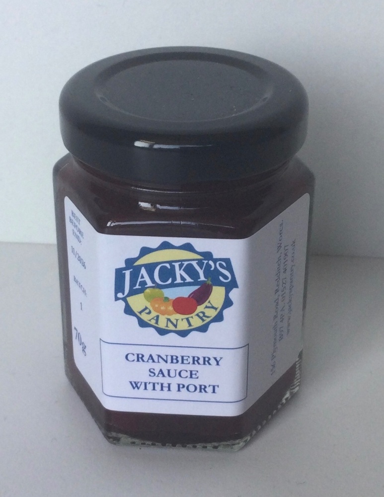 Cranberry Sauce with Port Mini Jar