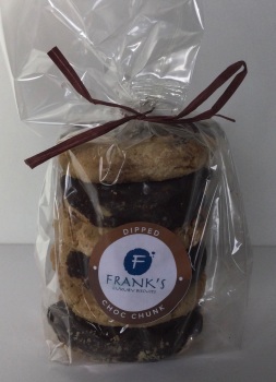 Half Dipped Choc Chunk Oat Biscuits