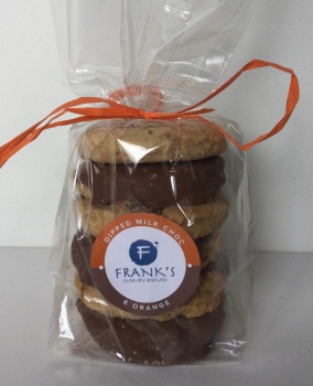 Half Dipped Milk Chocolate Chunk and Orange Oat Biscuits