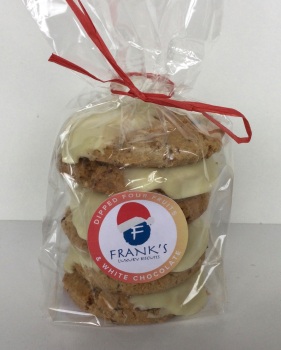 Half Dipped Four Fruits and White Chocolate Oat Biscuits