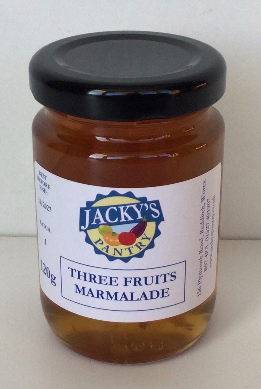 Three Fruits Marmalade - Half Size Jar