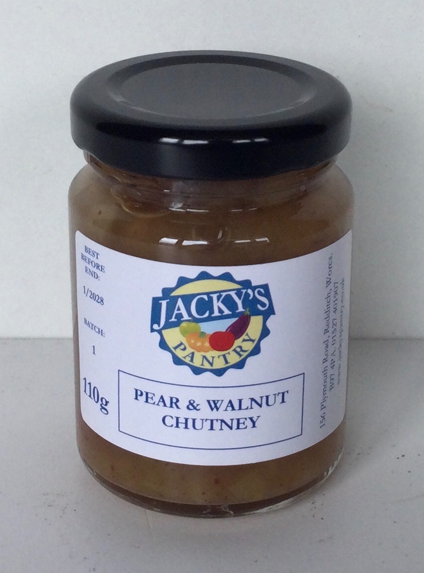 Pear and Walnut Chutney Half Size Jar