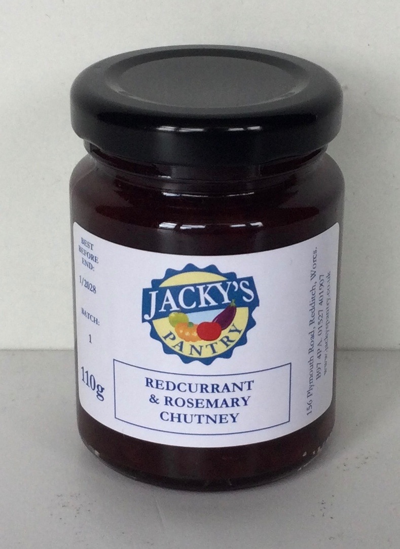 Redcurrant and Rosemary Chutney Half Size Jar
