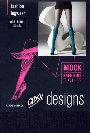 Gipsy Mock Knee High Tights Black