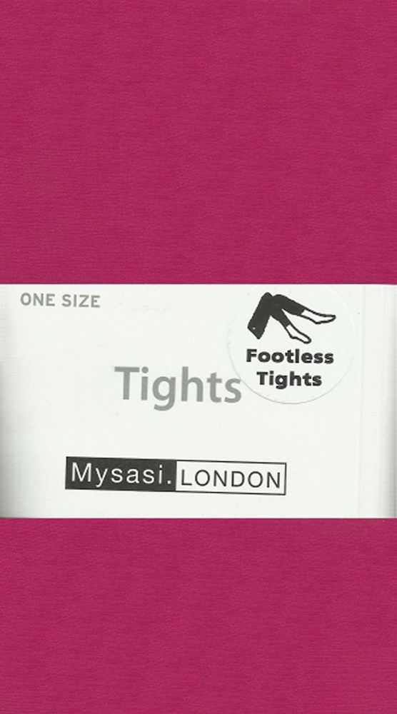 Mysasi 50 denier Footless Tights in Fuchsia
