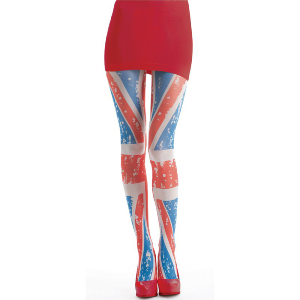 Silky Union Jack Tights