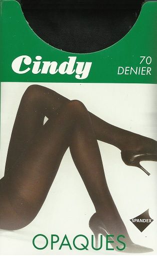 Cindy 70 Denier Opaque Girls Tights in Black