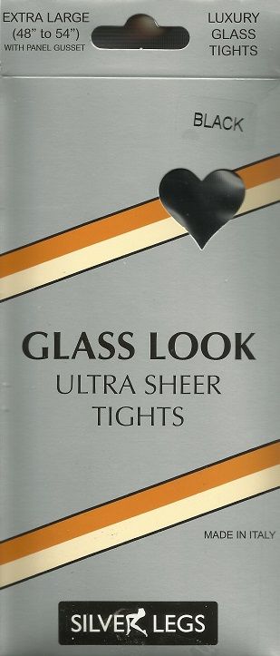 Silver Legs Glass Look Tights in Extra Large 5 shades