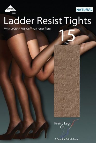 Pretty Legs Ladder Resist Tights in 4 shades and 2 sizes