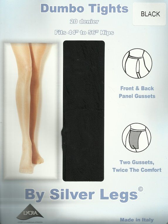 Silver Legs Dumbo Tights in Black
