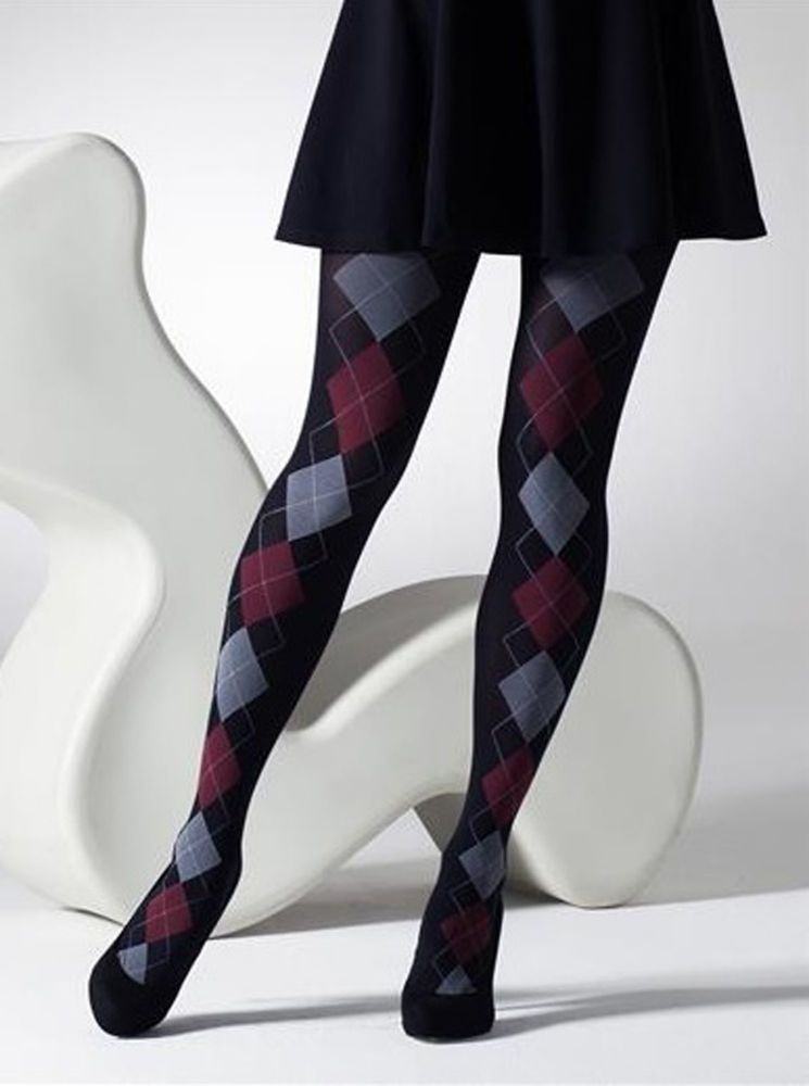 Gipsy Front Panel Argyle Tights