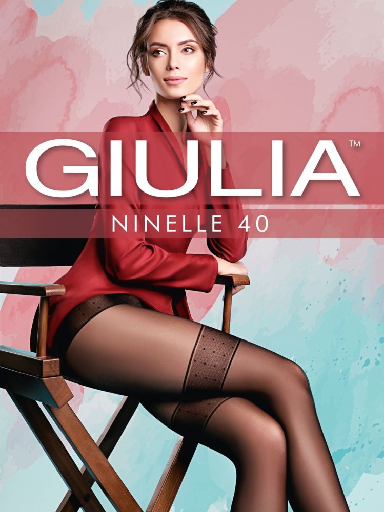 Giulia Ninelle 40 Denier Tights in Black
