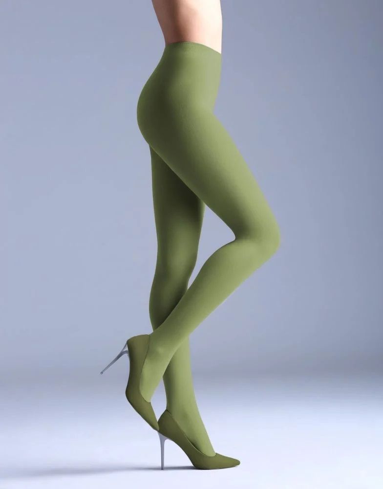 Giulia Samba 40 Denier Tights in Olive shade