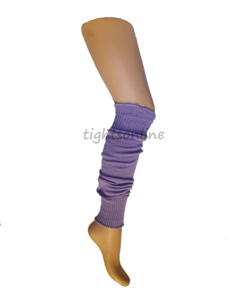 Silver Legs 60cm Leg Warmers in Violet