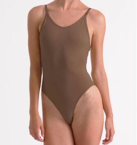 Silky Seamless Childrens Low Back Camisole in Dark Nude Shade