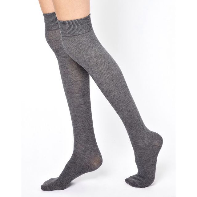 Gipsy over the Knee Socks in Grey Marl