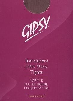 Gipsy Translucent Ultra Sheer Tights in XL