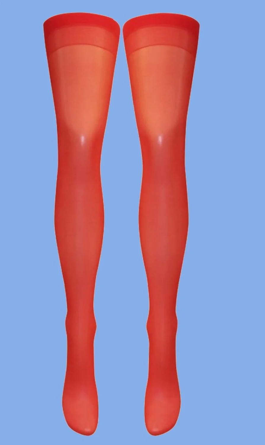 Silver Legs Red Vintage Stockings in 2 sizes