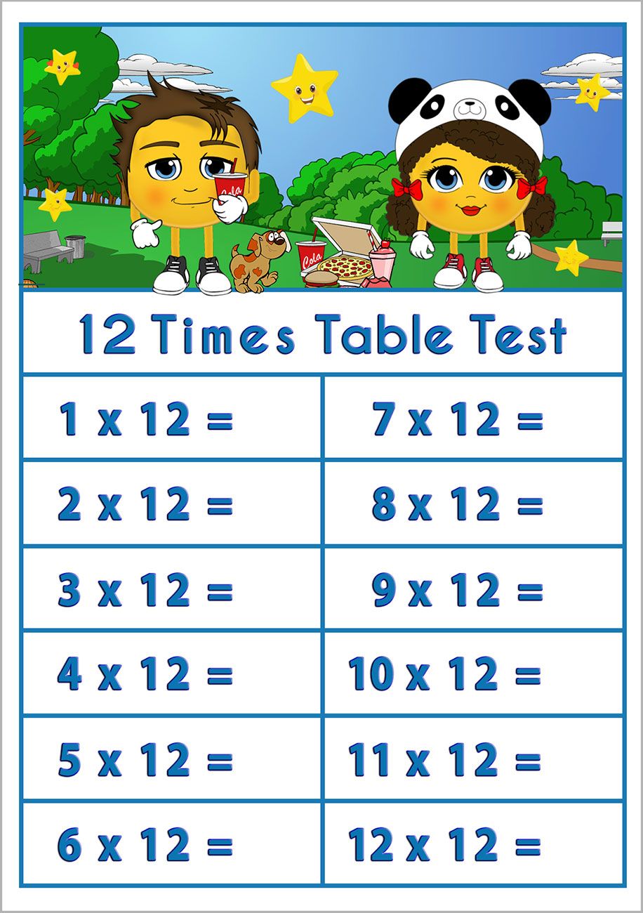 Kool-Kidz-12-Times-Table-Test-Sheet