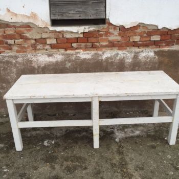 white painted table