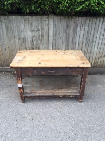 large drawer - wooden table 