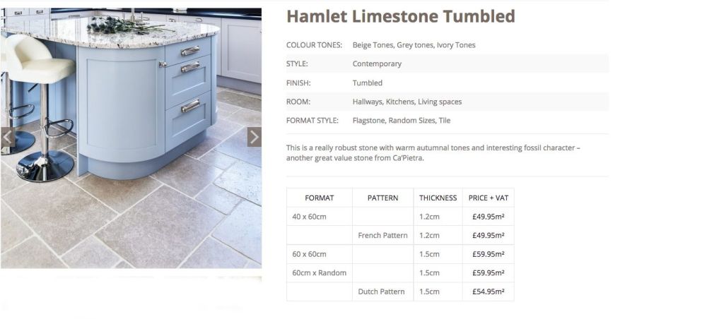 Hamlet Tumbled LImestone woodstoneuk