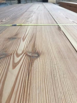 260m2 Super Wide 10.5" Pitch Pine Floorboards  sold per M2