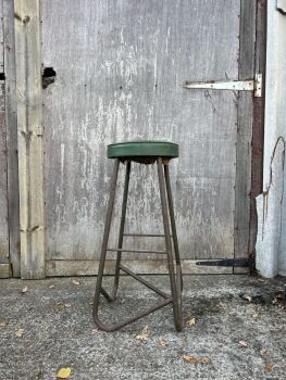 Vintage Cast Iron Bar Stool