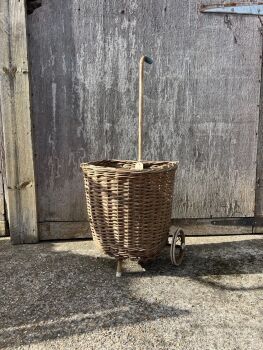 Vintage Wicker Shopping Basket