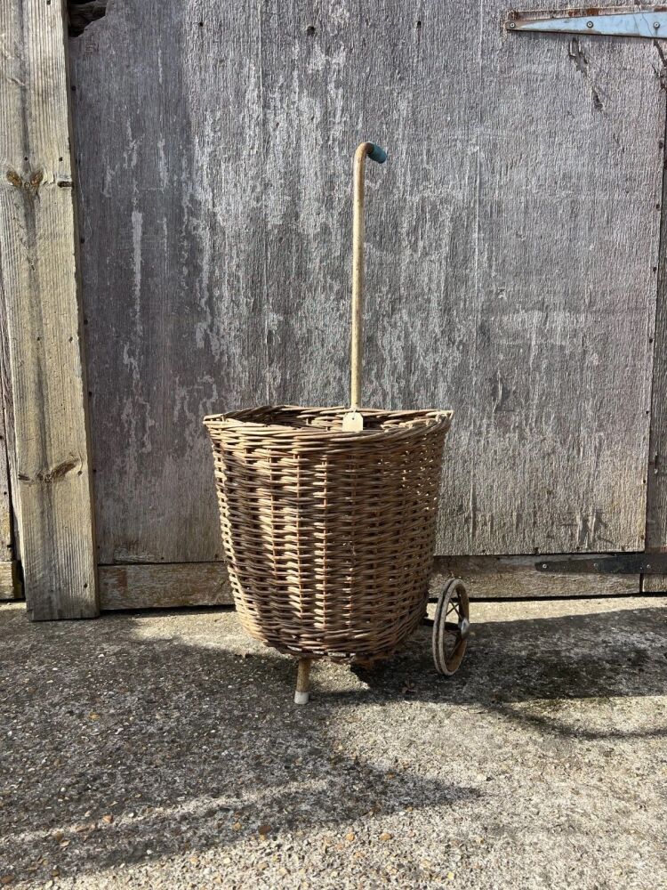 Vintage Wicker Shopping Basket