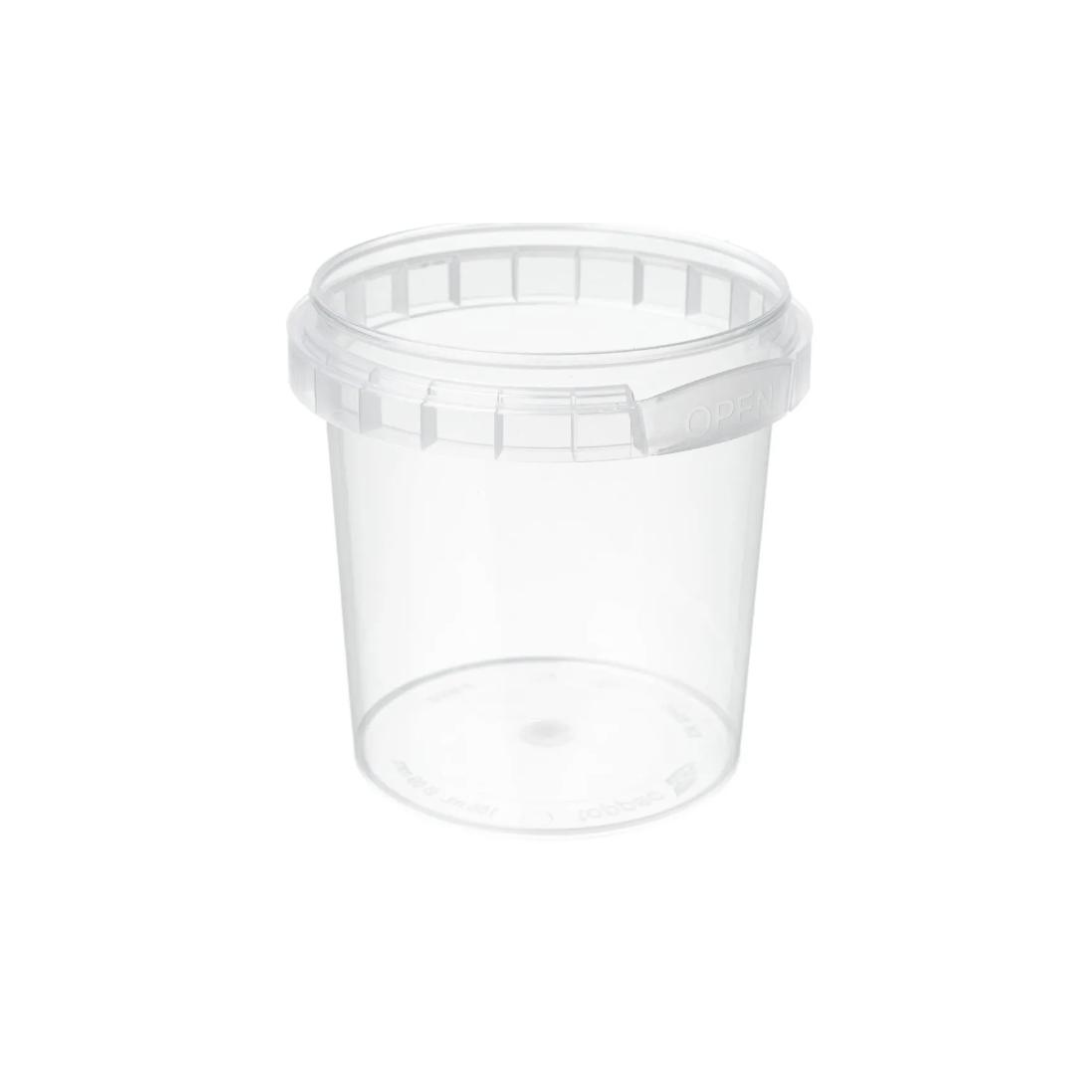 155ml Clear Tub with 69mm lid - complete set (perfect for shower whips, scr