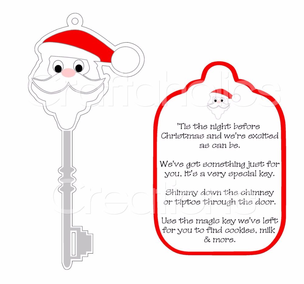 Santa Key for Acrylic & MDF Hangers