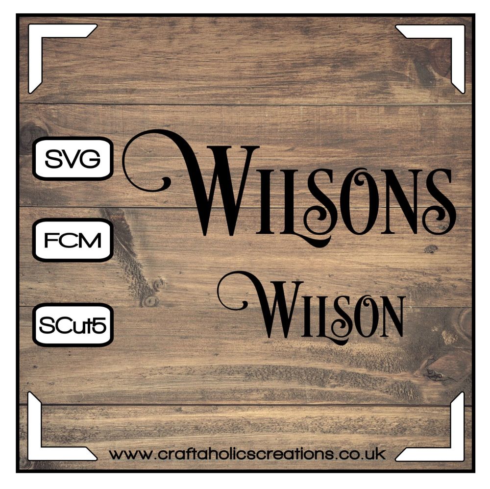 Wilson Wilsons in Desire Pro Font
