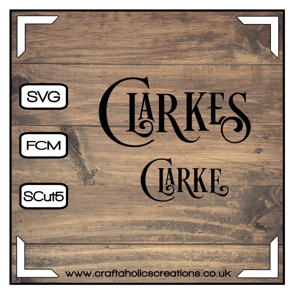 Clarke Clarkes in Desire Pro Font