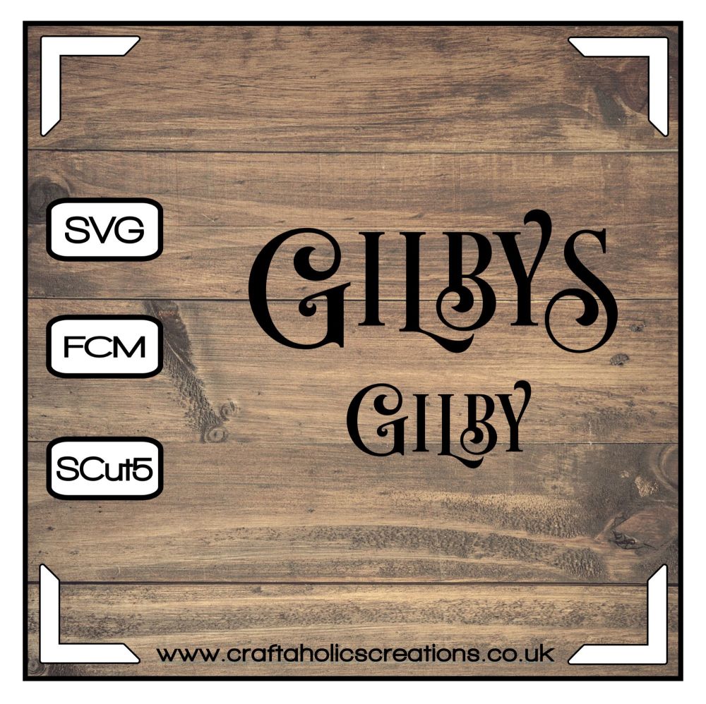 Gilby Gilbys in Desire Pro Font