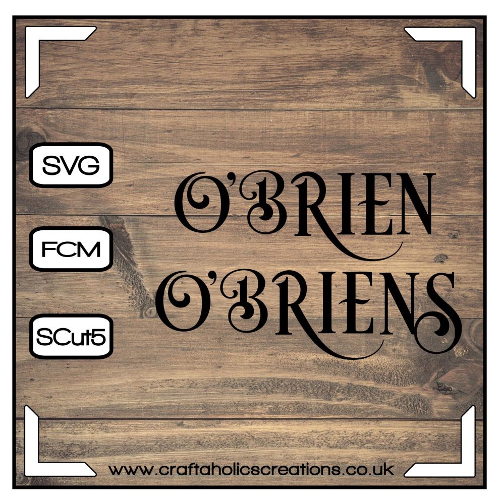 O'Brien O'Briens in Desire Pro Font