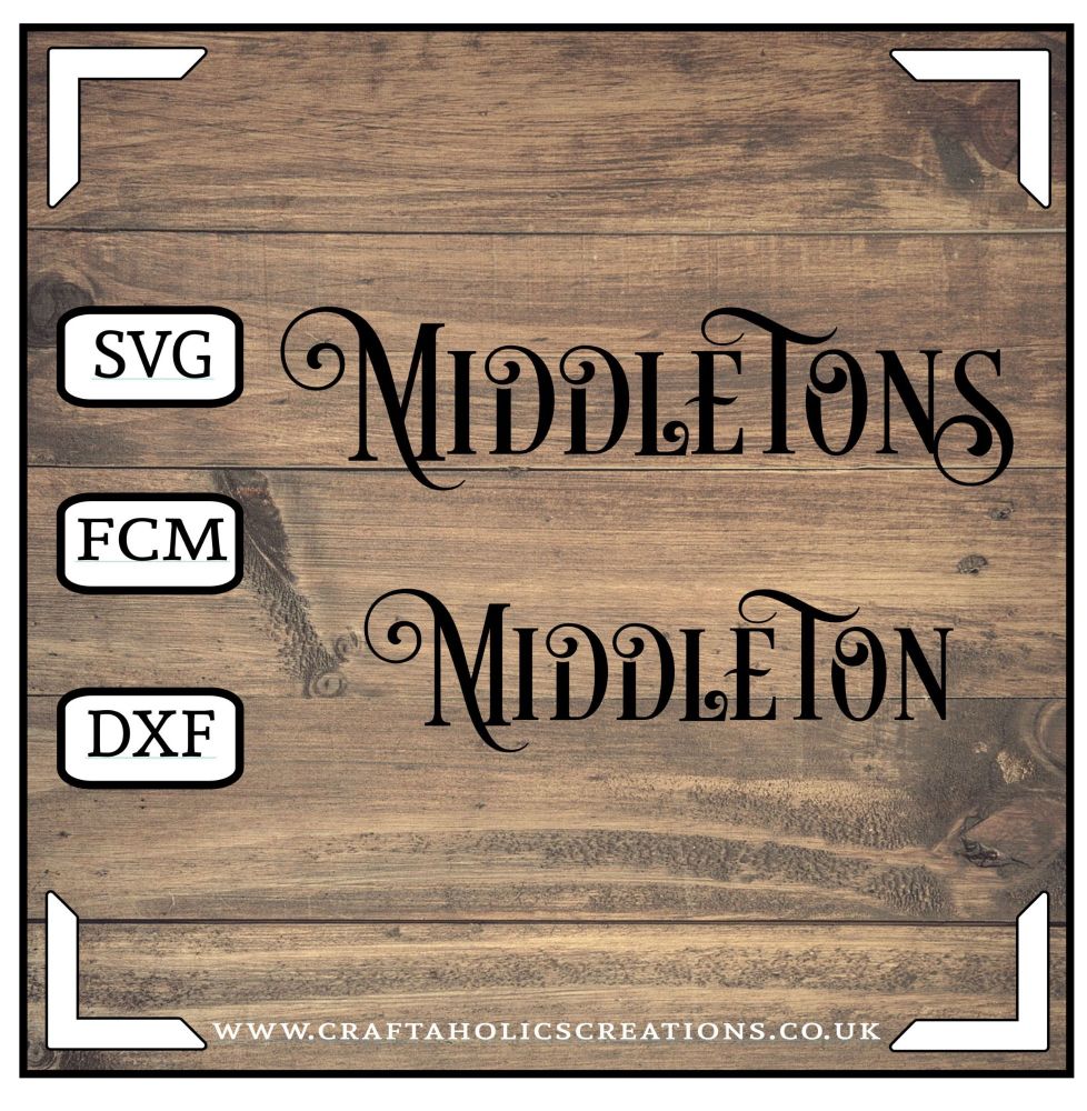 Middleton Middletons in Desire Pro Font