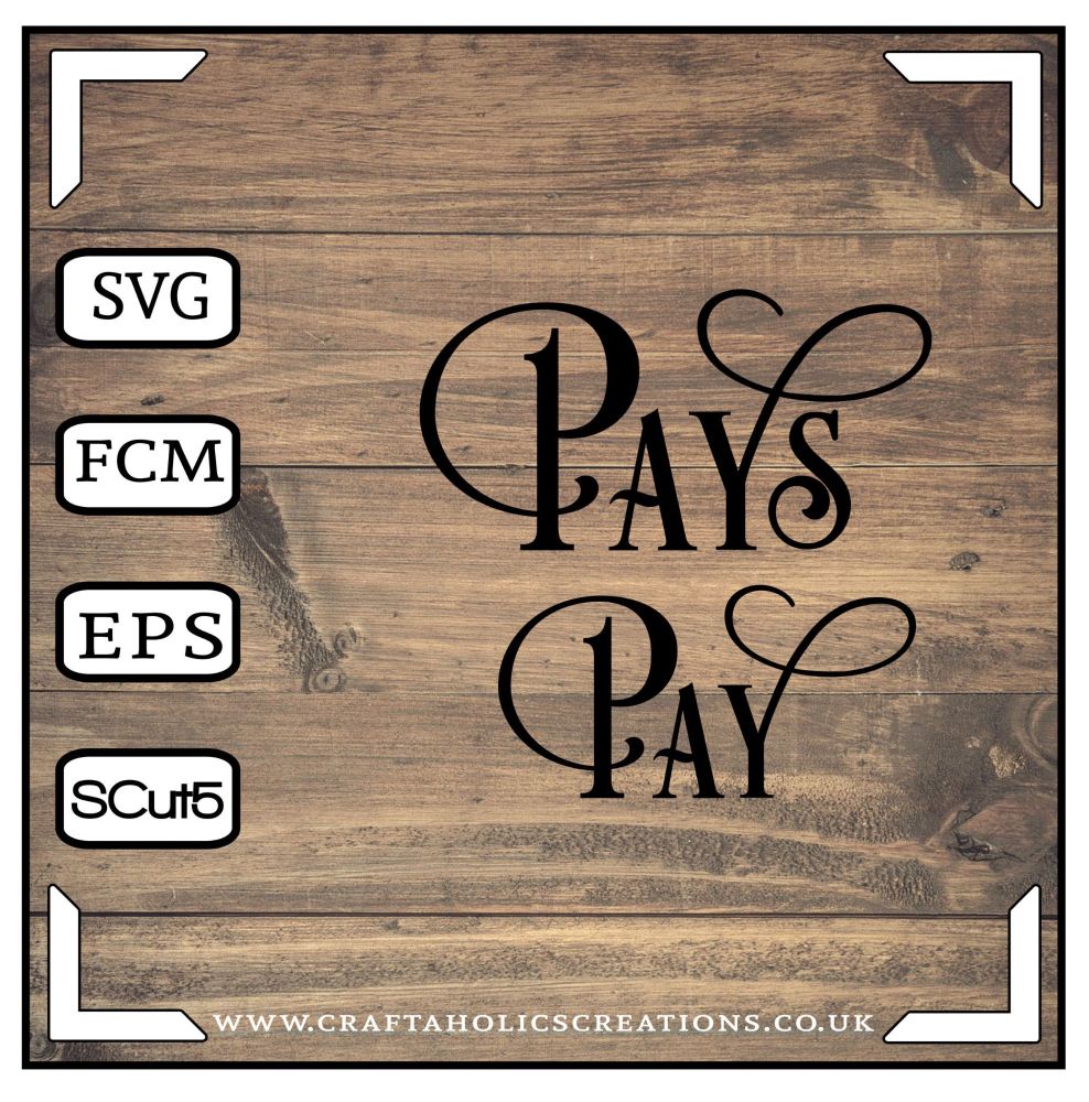 Pay Pays in Desire Pro Font