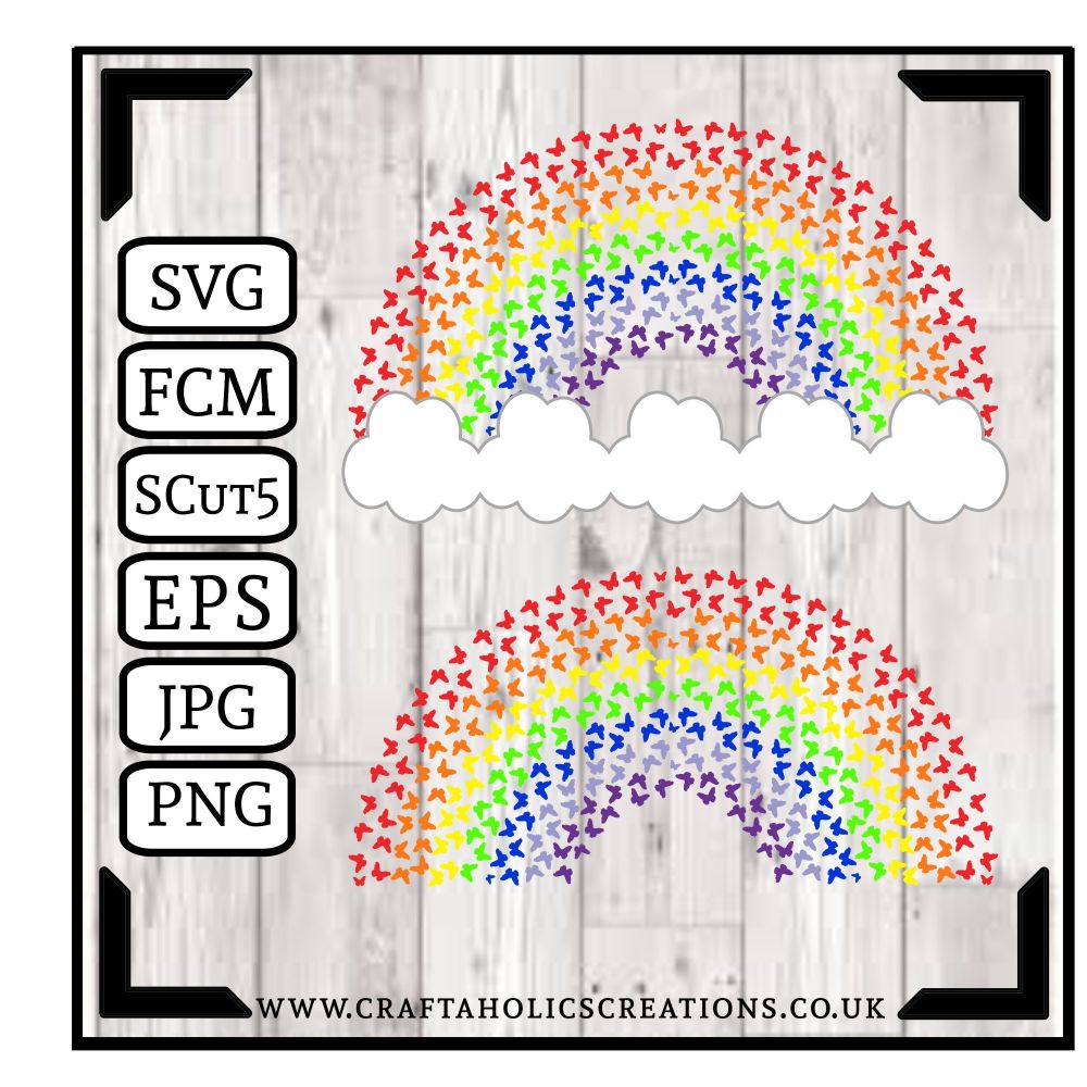 Free Free Butterfly Rainbow Svg 191 SVG PNG EPS DXF File