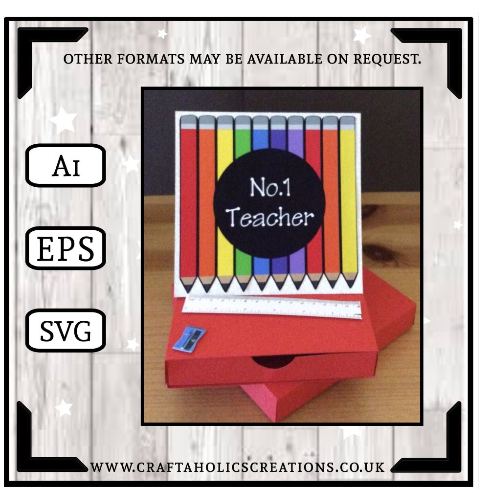 Teacher Easel Style Drawer Card with Box