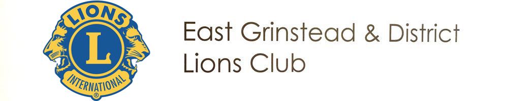 East Grinstead & District Lions Club, site logo.